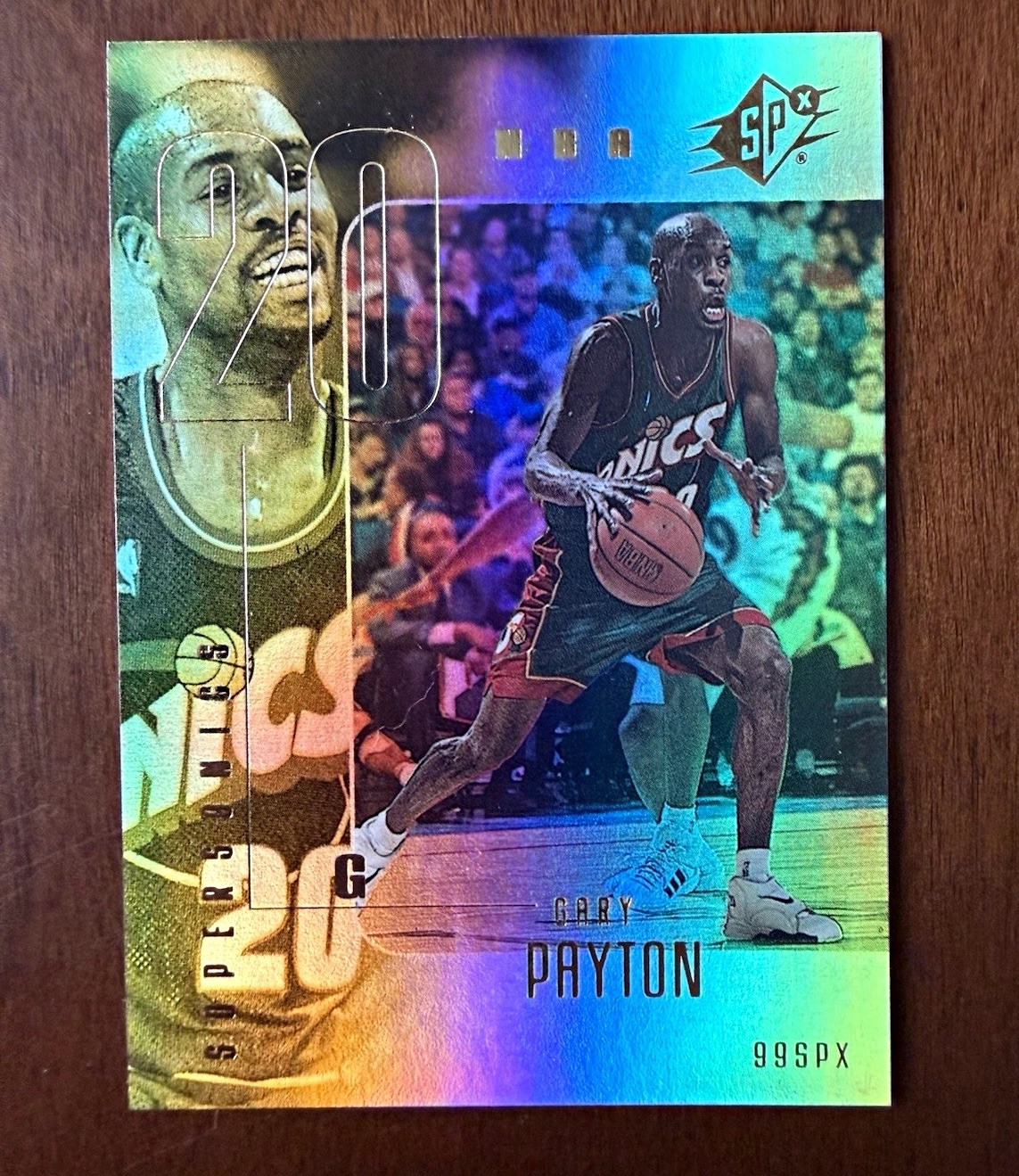Upper Deck 1999 SPx 20th Anniversary Gary Payton #76 Seattle SuperSonics