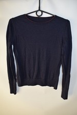 Loro Piana 100 Virgin Wool Sweater Pullover Navy Womens Size 40 Tag Missing