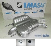 Imasaf ESD Auspuff Endtopf + Anbauteile für Opel Vectra C 1.6 + 1.8 + GTS 2002-