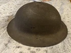 WW1 Dough Boy Military Steel Helmet With Liner Marked 2D 194