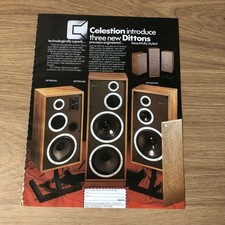 GRAM135 MAGAZINE ADVERT 11X8 CELESTION DITTON 551, 662, 442