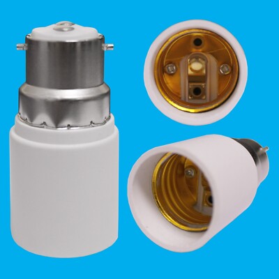 Generico Convertitore Base Presa Adattatore Luce Da B22 A E27, Adattatore Presa Da Vite A Baionetta, Adattatore Convertitore Base, Adattatore Base