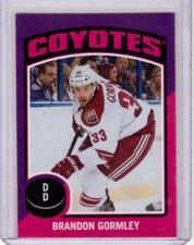 BRANDON GORMLEY 14/15 OPC O-Pee-Chee #ST-72 Retro Sticker Insert Rookie Card