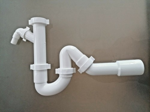 Spülen Sifon 1 1/2" Geräteanschluss Siphon Ablaufgarnitur Abfluss Spüle Küche - Bild 11 von 13