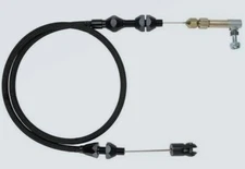 36" Midnight Black Stainless Steel SS Braided Throttle Cable Assembly street rod