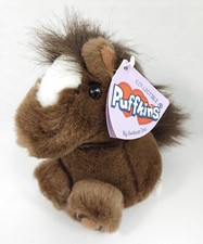 VTG Puffkins: Horace the Horse - 6in. Stuffed/Plush Brown Pony - Swibco