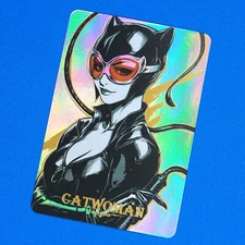 Catwoman Rainbow Foil Holographic Character Art Trading Card B Batman
