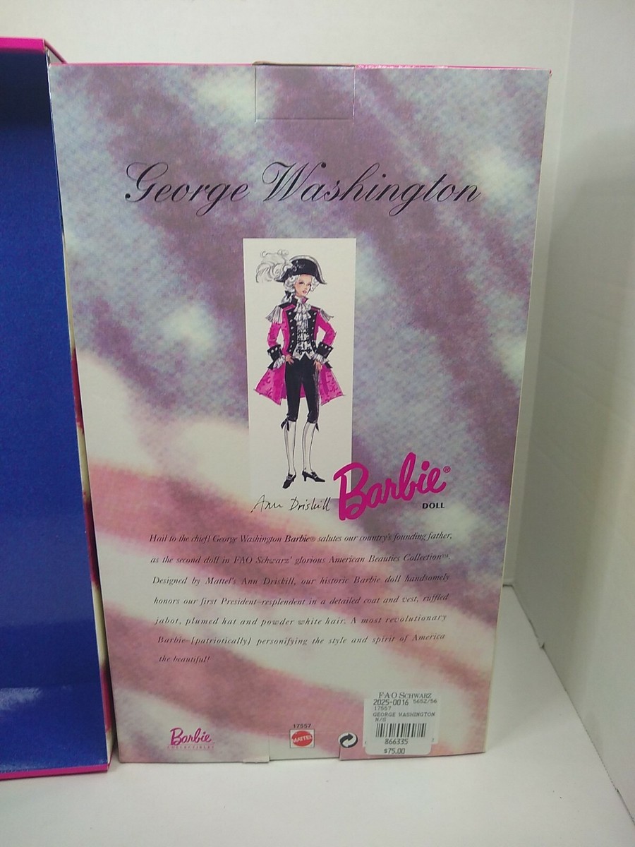 Barbie 1996 Le George Washington Fao Schwarz Auction