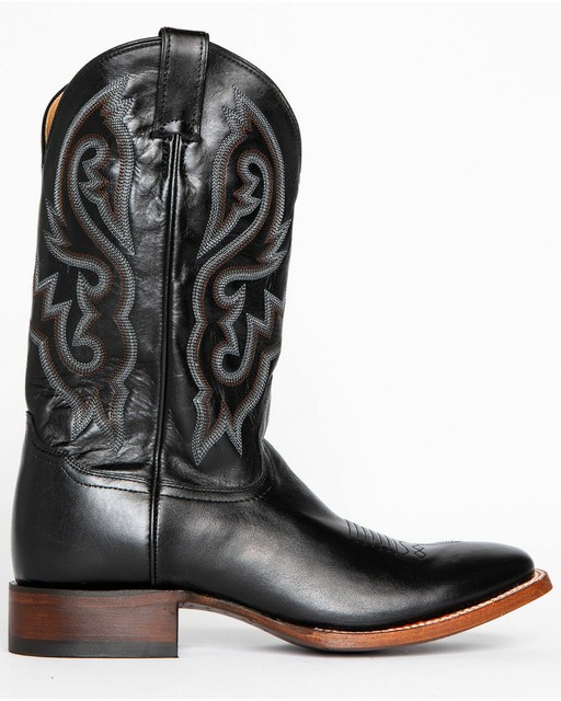 Handmade Men's Black Leather Cowboy Mexican Western Taxes Boots eBay