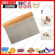 Elegant Beechwood-Dough Cutter with Stainless Steel Blade - 6x4.5 Inch Precision