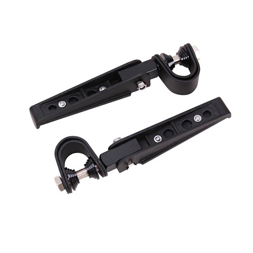 Motorcycle U-Clamp Foot Pegs Rests 1"~1-1/4" Highway Engine Crash Bar Universal - Bild 18 von 23