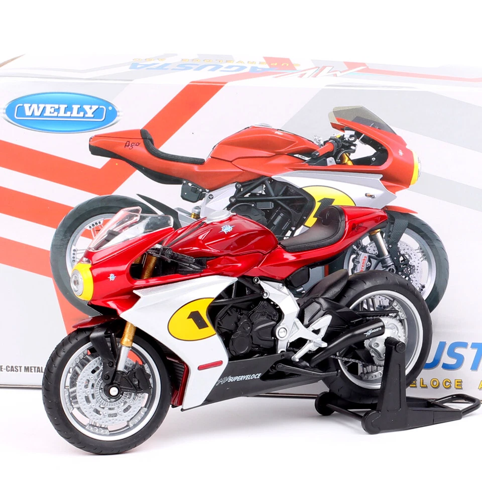 Welly 1:12 Scale 2022 MV Agusta Superveloce Ago Motorcycle Model Bike GP Racing - Image 3 of 4