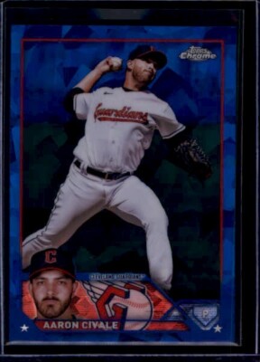 2023 Topps Chrome Sapphire #433 Aaron Civale Guardians | eBay