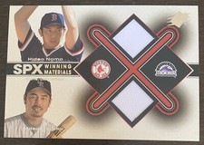Hideo NOMO Masato YOSHII🔥2001 SPx Winning Materials Dual Jersey Relics #HN-MY