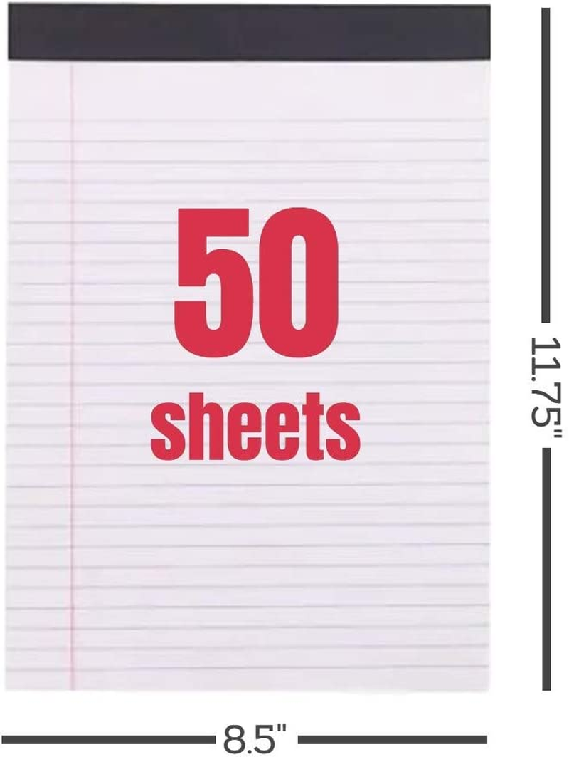 1Intheoffice Note Pads 8.5 X 11, WideRuled Letter Size Writing Pads