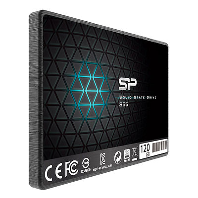 120GB Silicon Power SATA3 SSD S55 2.5'' TLC Slim 7mm (read/write: 520/370MB/sec)