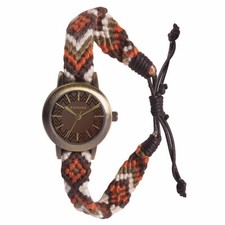 Ladies Multi Coloured Fabric Strapped Watch by Kahuna AKLF-0022L