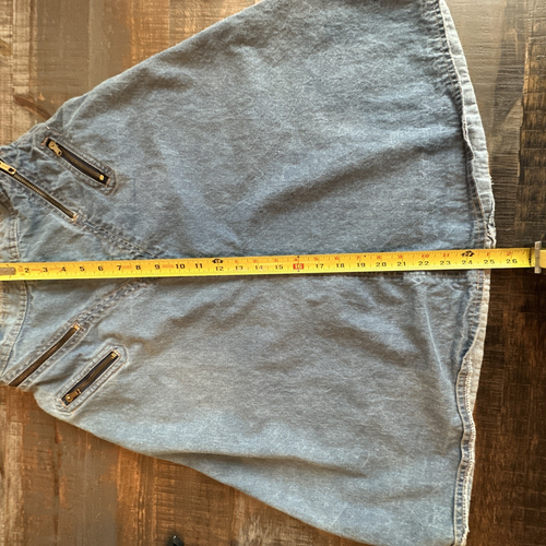 Moody’s Goose A-Line Denim Skirt with Zipper Accents Size 9/10, 24" Waist - Picture 8 of 10
