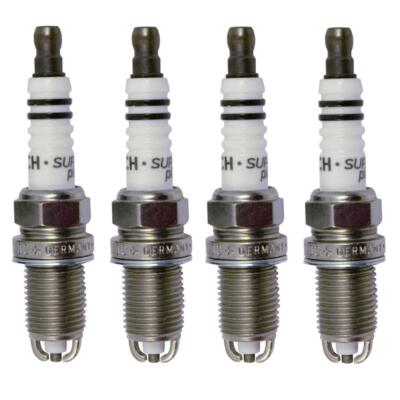 Bosch Super Plus Nickel Set of 4 Spark Plugs For Audi VW BMW E30 E36