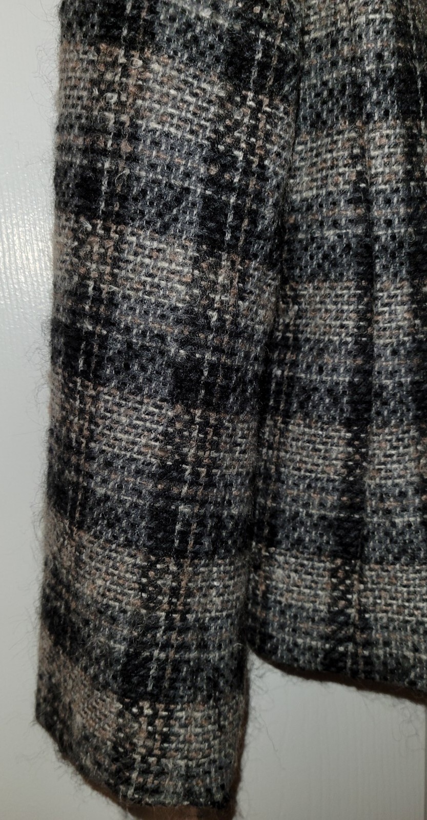 Vtg. Pendleton Asymmetrical Wool Plaid Blazer Jac… - image 4