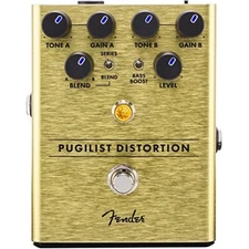 Genuine Fender Pugilist Distortion Electric Guitar Stomp Box Effects Pedal