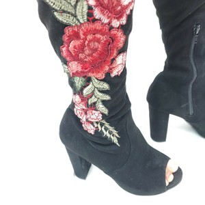 charlotte russe black thigh high boots