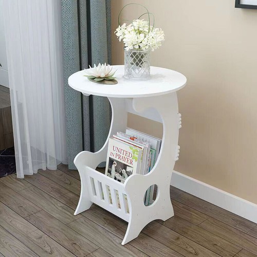 Small Round Coffee Table Modern Sofa Side Table End Table for Bedroom Office AU - Picture 2 of 14