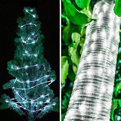 22M Solar LED Rope Tube Fairy String Light Strip Waterproof Outdoor Garden Patio - Picture 15 of 46