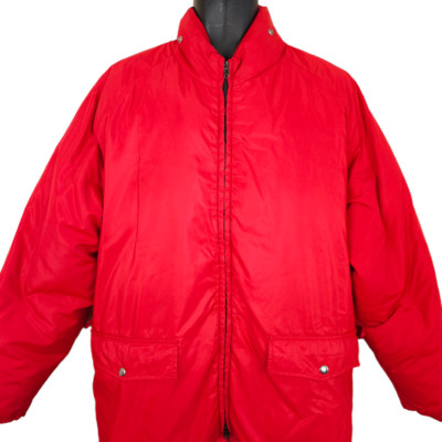 Vintage Goose Down Puffy Jacket Mens Size Large Red 80s Pacific Trail Puffer Ski