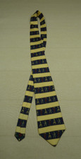 Vintage Men's TOMMY HILFIGER Golf 100% Italian Silk Neck Tie Striped Made in USA