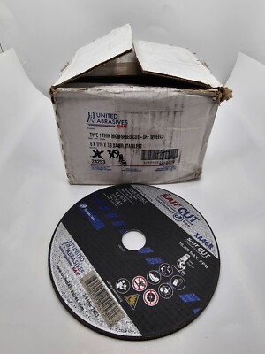 (QTY 30) United Abrasives 6 x 1/16 Type 1 Thin High Speed Cut-off Wheels 24253