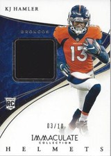 2020 Immaculate Collection Immaculate Helmets #24 K.J. Hamler /10 - NM-MT