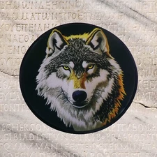 Howling Wolf Applique Patch - Coyote Animal Nature Badge  Iron On