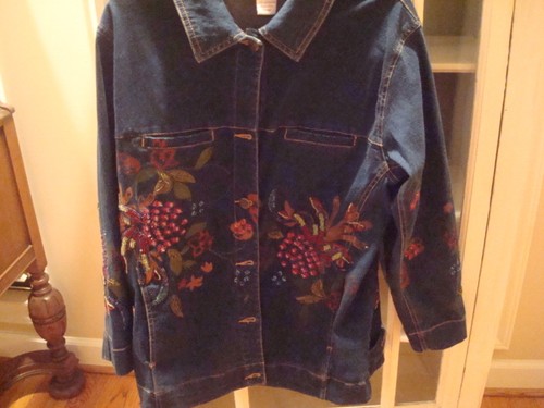 Susan Graver Embellished Beaded Denim 