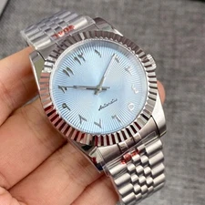 39mm Tandorio Blue Dial Fluted Bezel Sapphire Glass NH35A Automatic Mens Watch