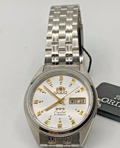 orient silver watch