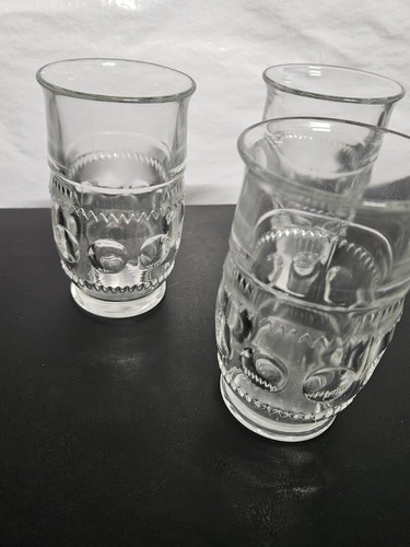 Bicchiere piatto vintage Tiffin vetro corona re francescani 9 oz vetro singolo - Foto 3 di 11