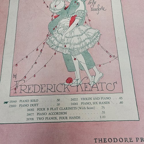 Tanz der Rosenknospen für das Klavier von Frederick Keats 1928 Klavier zu 6 Händen - Bild 4 von 8
