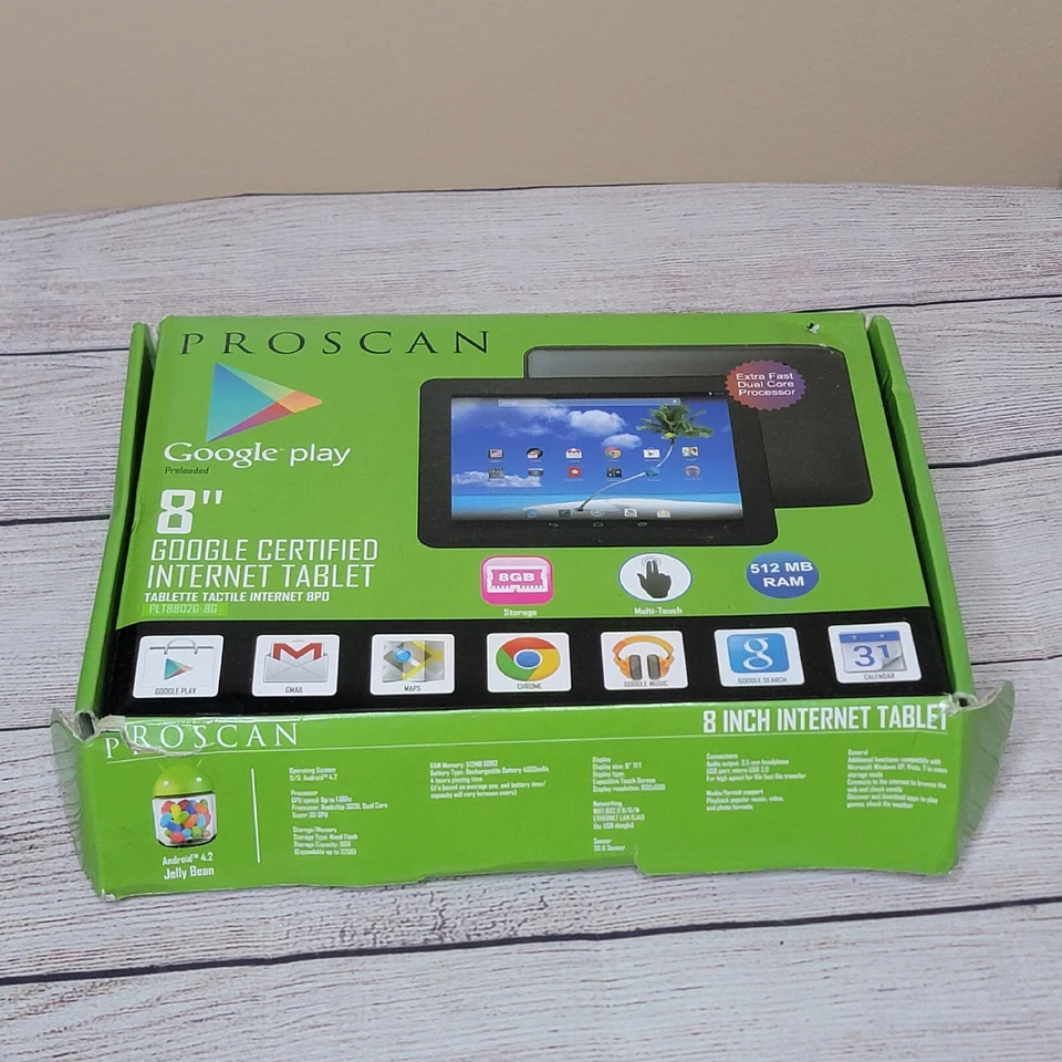 Tableta PROSCAN PLT8801K ANDROID Jelly Bean Foto 4 de 4