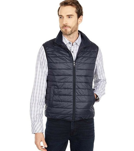 $298 Michael Kors Men 3 in 1 Insulated Vest and Hooded Field Jacket Dark Navy XL - Picture 6 of 18