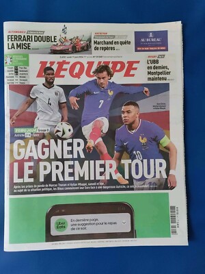 Team Frankreich Euro / Zeitung Team 17. Juni 2024 / Ferrari gewinnt die 24h!