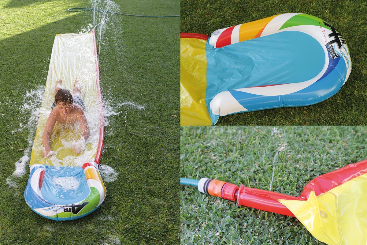Inflatable water best sale slide ebay