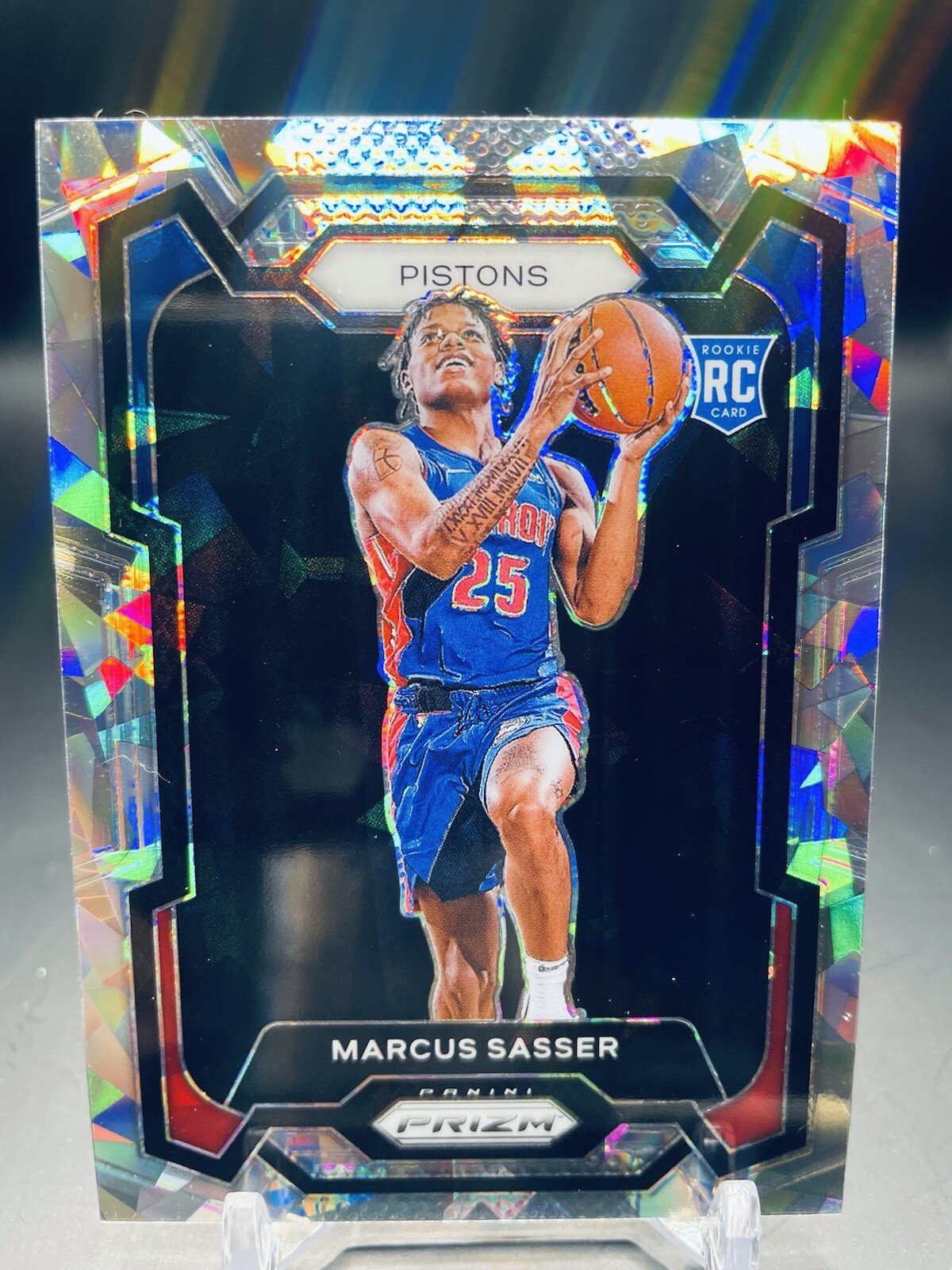 2023-24 Panini Prizm Basketball Marcus Sasser #174 Ice Prizm Detroit Pistons RC