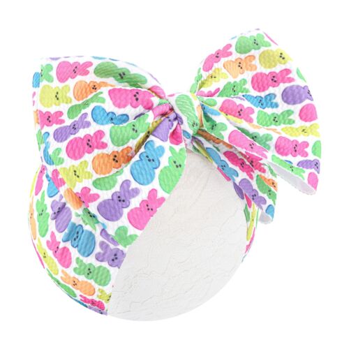 Lanmerry Baby Easter Headband Hair Bows for Girls Bunny Headband 6-12 Months ...