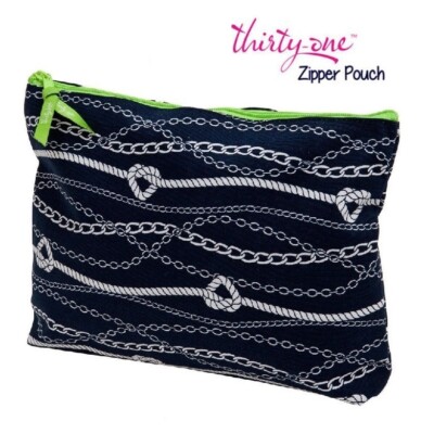 Thirty One Chains Ahoi Kulturtasche, maritim, dunkelblau, neu mit Etikett, UVP 15£