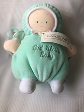 Baby Gund God Bless Baby Angel New Plush Doll 7  Mint Green