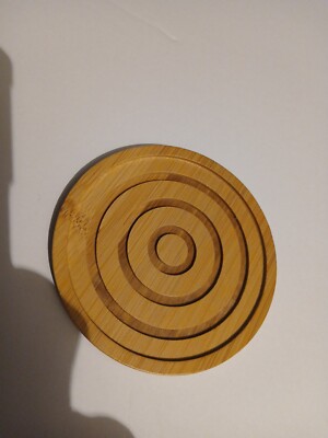 6PCS Round Wooden Coasters - Durable for Tea, Coffee & Drink