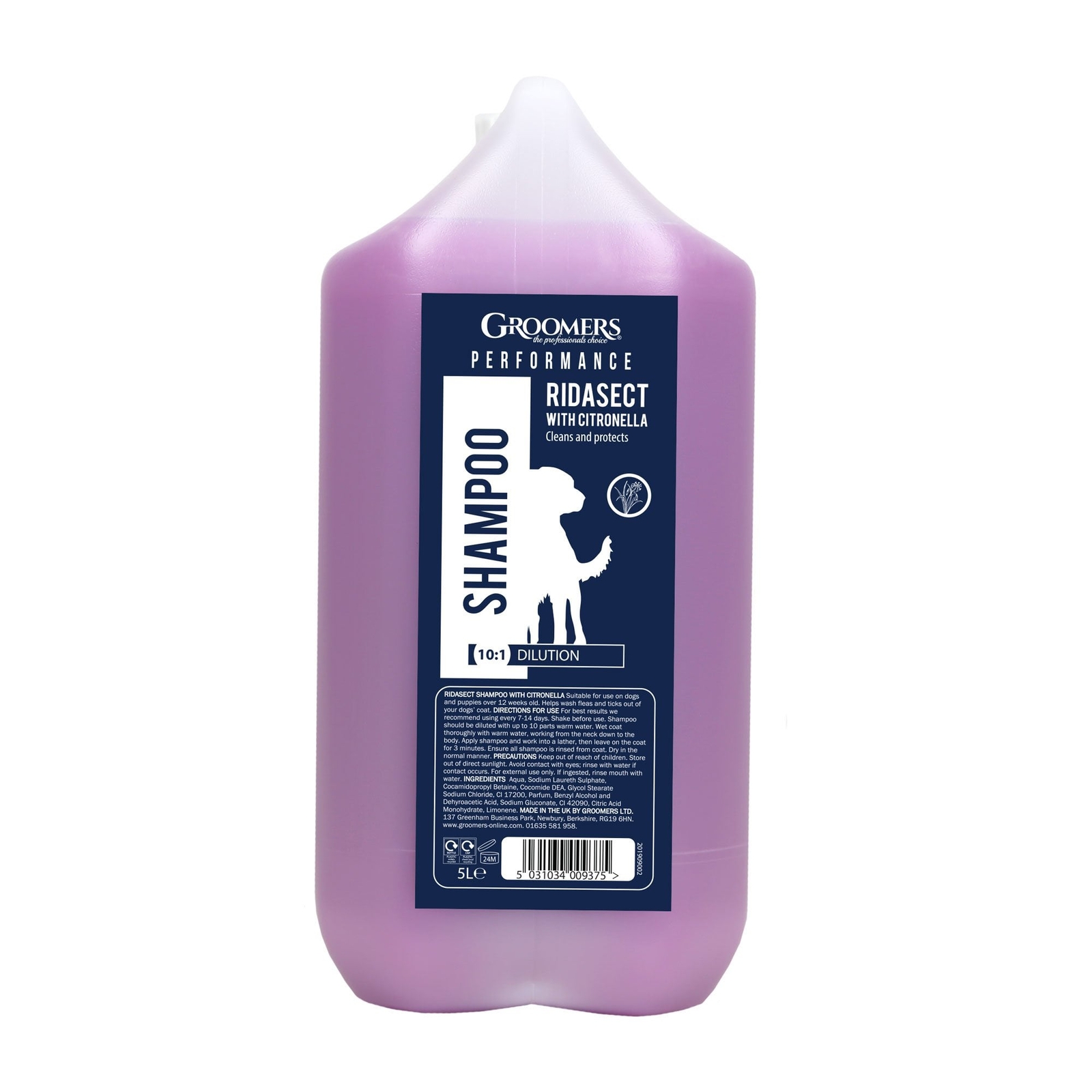 Groomers Performance Ridasect Citronella Shampoo 5L