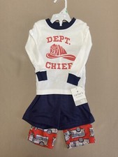 Carter  s Baby Boys 18 Months 3 Piece PJ Set Long Sleeve Top Bottoms  Shorts New