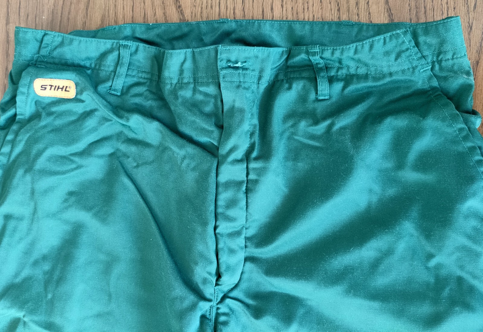 Men's Stihl Green Chainsaw Trousers Size UK 42/32 with Orange